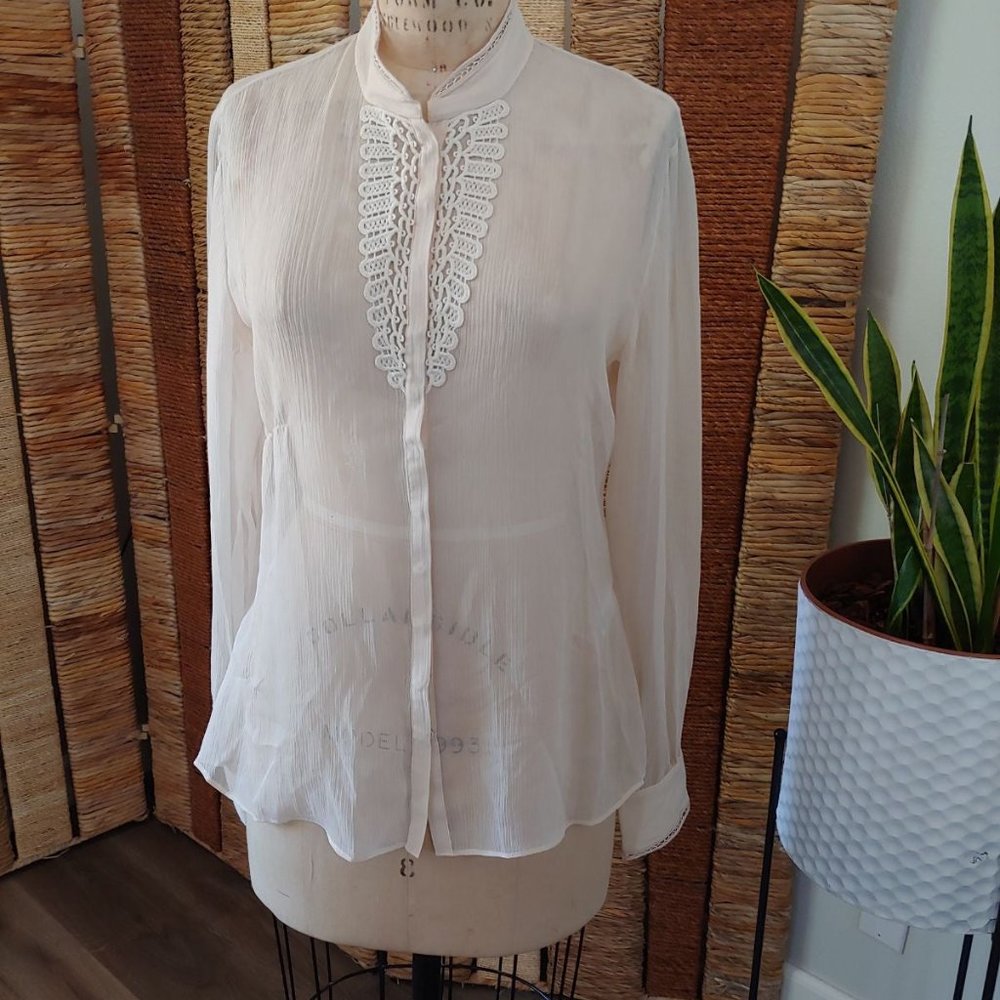 Gorgeous T Tahari Sheer Blouse - Picture 2 of 8
